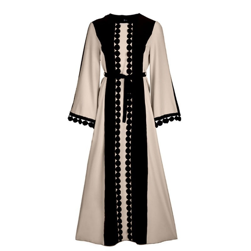 Middle Eastern Lace Patchwork Abaya