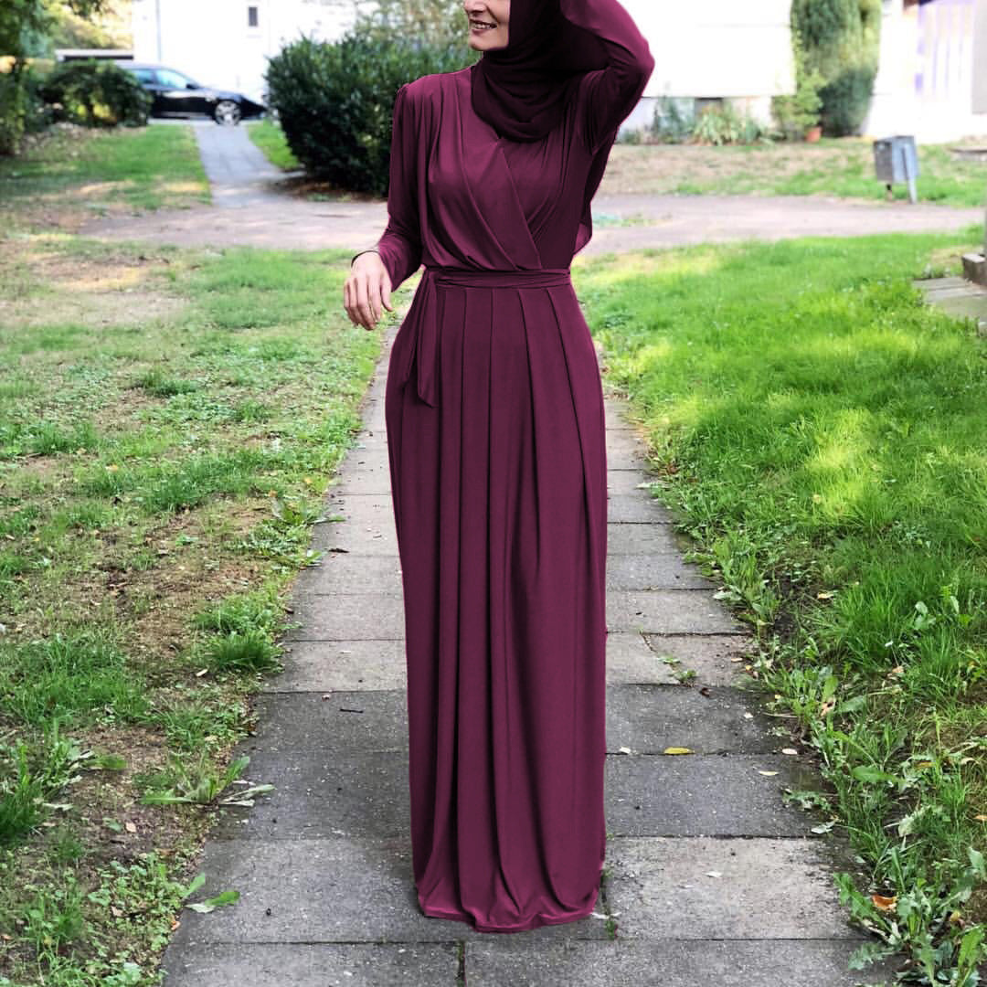 Cross Top Long Abaya