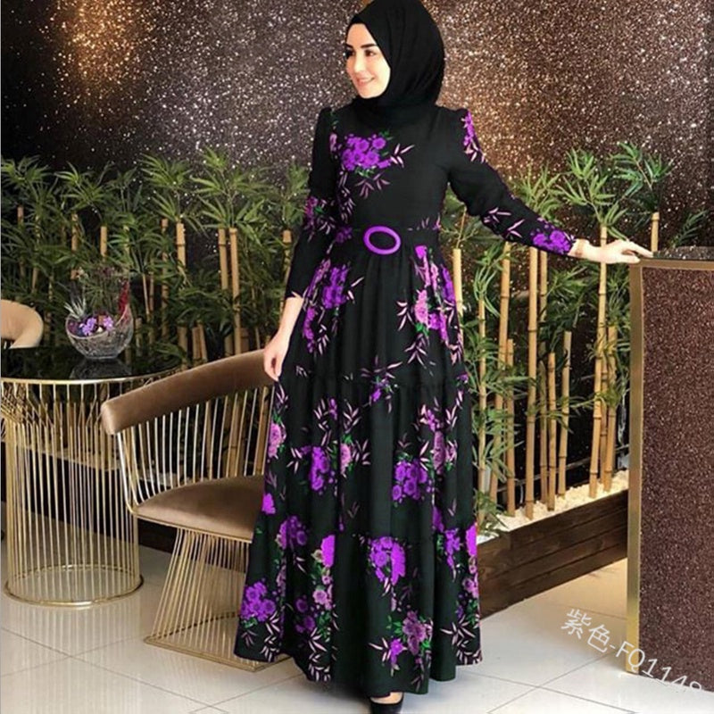 Floral Black Dress