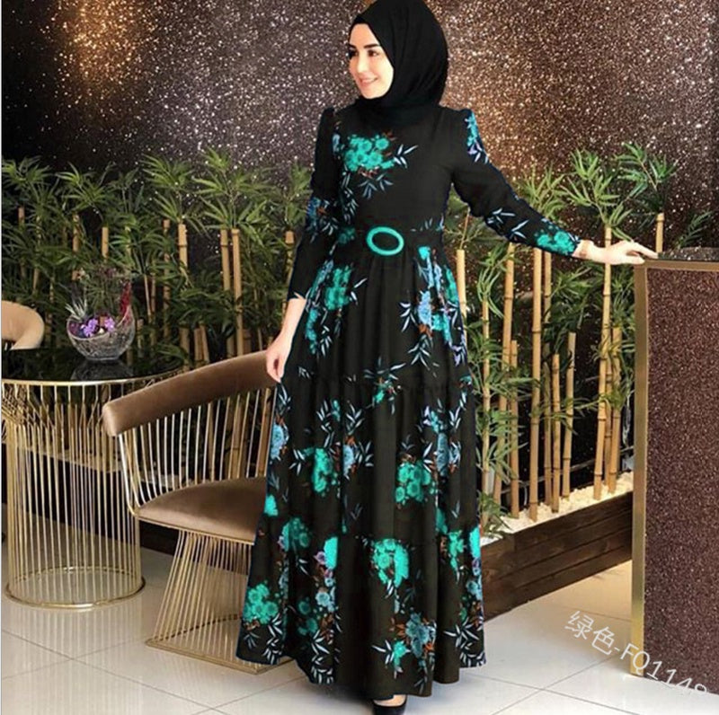 Floral Black Dress