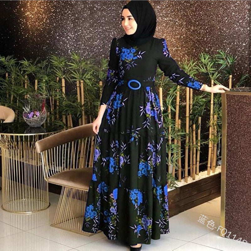 Floral Black Dress