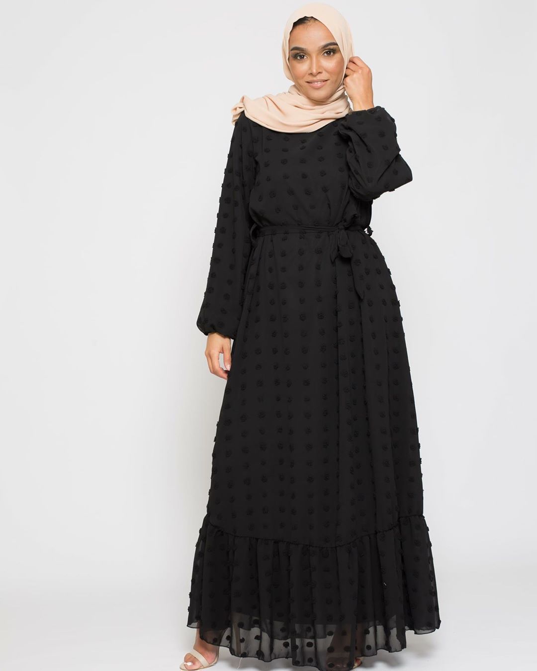 Long PomPom Abaya