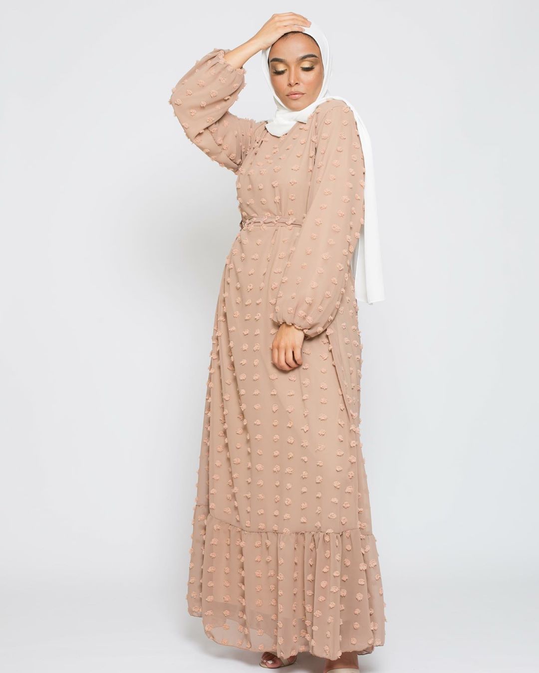 Long PomPom Abaya