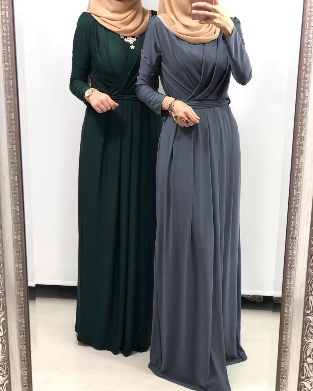 Cross Top Long Abaya