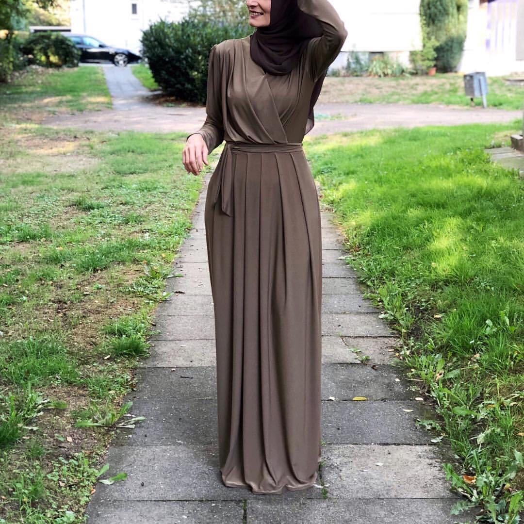 Cross Top Long Abaya