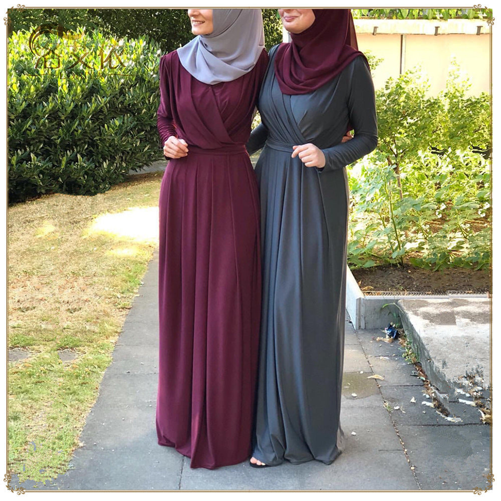 Cross Top Long Abaya