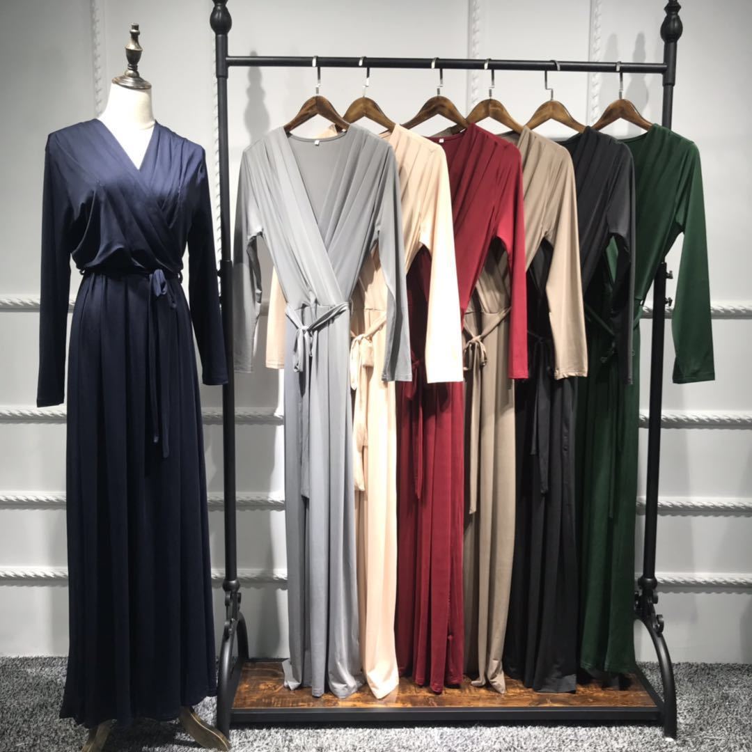 Cross Top Long Abaya