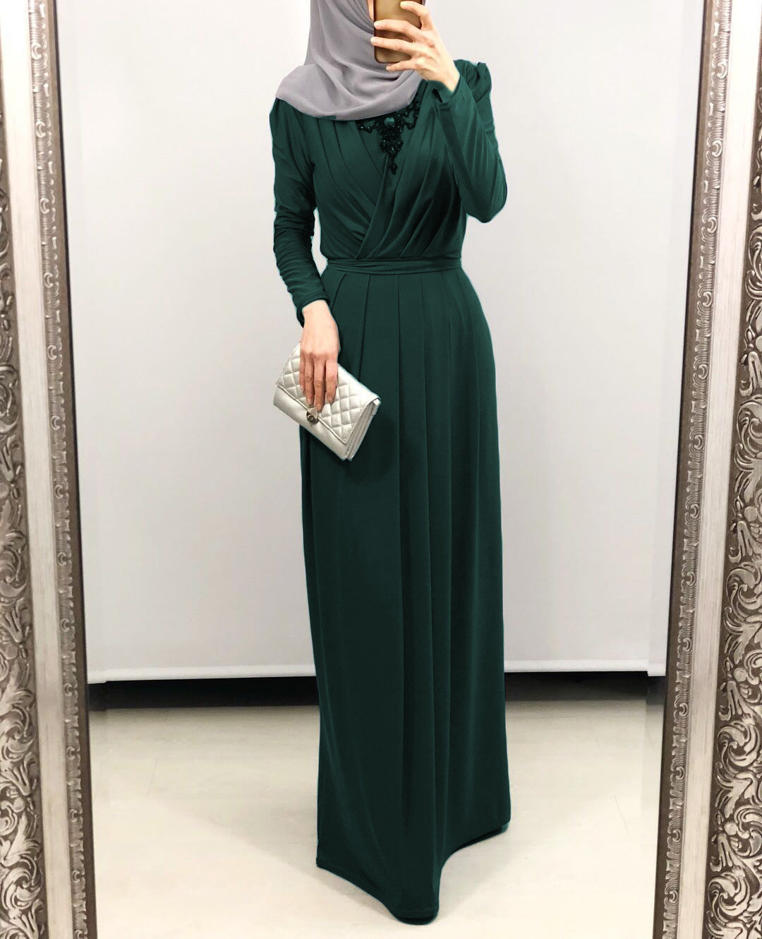 Cross Top Long Abaya