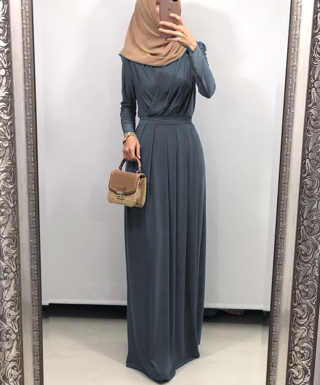 Cross Top Long Abaya