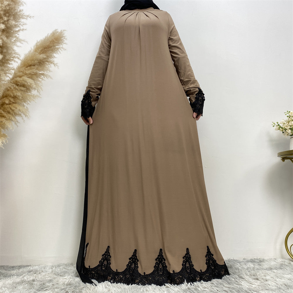 Fashion Dress Abaya With Belt