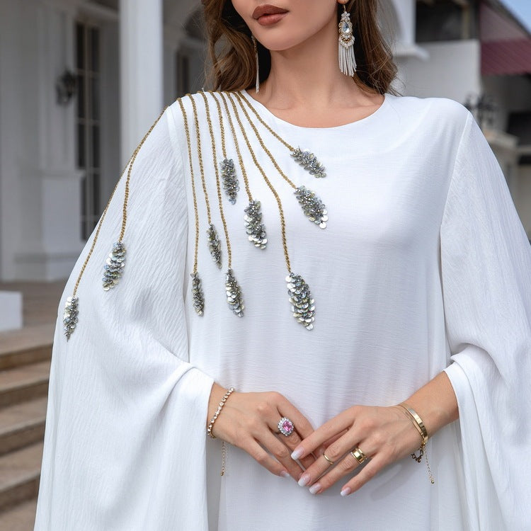 Embroidered Evening Gown Abaya